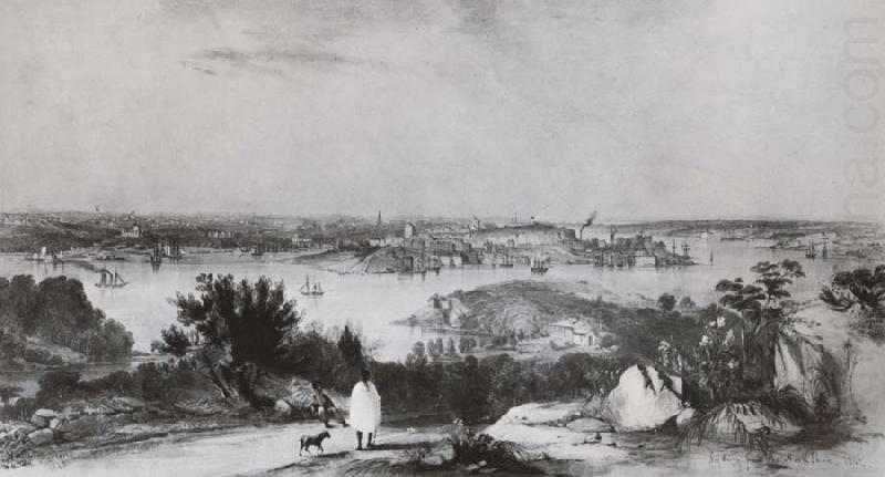 View of Sydney from St Leonards, Conrad Martens